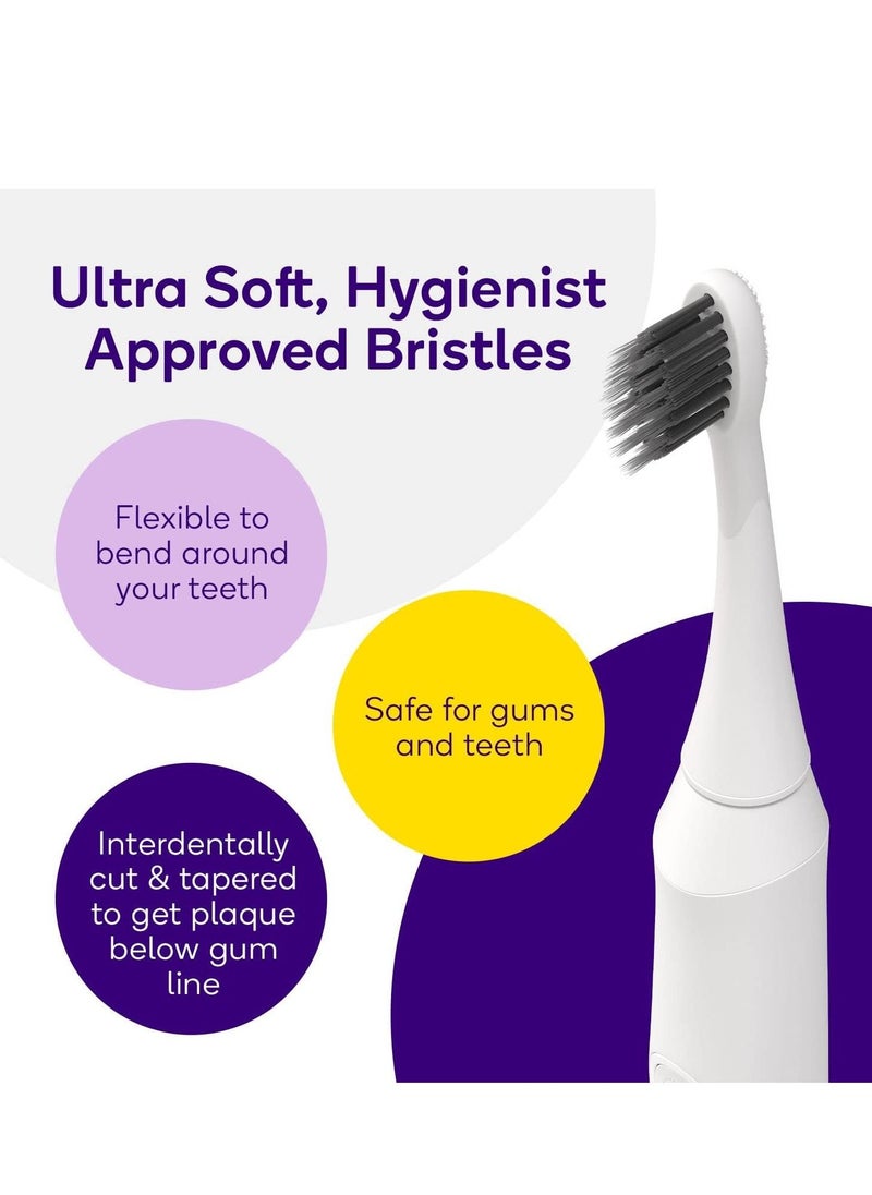 BURST BURST Toothbrush Heads - Genuine BURST Electric Toothbrush Replacement Heads for BURST Sonic Toothbrush – Ultra Soft Bristles for Deep Clean, Stain & Plaque Removal - 3-Pack, White  - Image 3