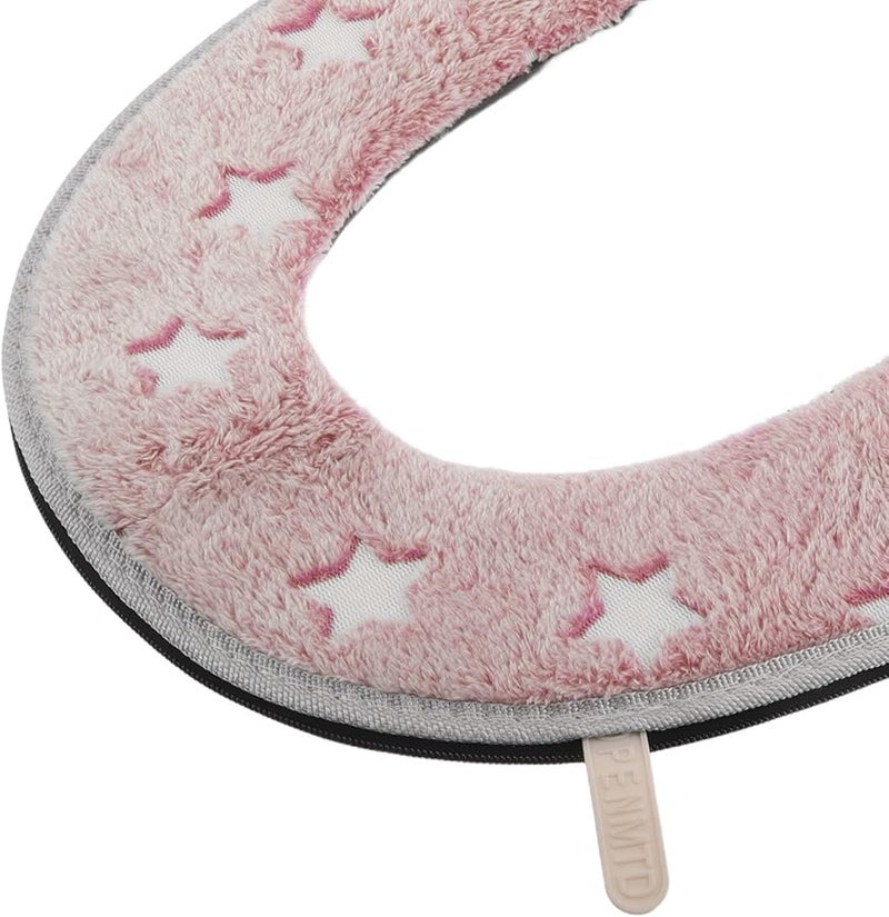 Pink Heated Toilet Seat Cover USB Powered 5 Temperature Settings Timer Easy Installation - Image 4