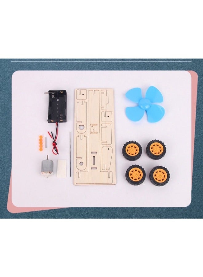 Wooden Wind Powered Racing Car Kit for Kids  - Image 2