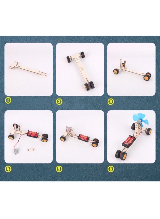 Wooden Wind Powered Racing Car Kit for Kids  - Image 3