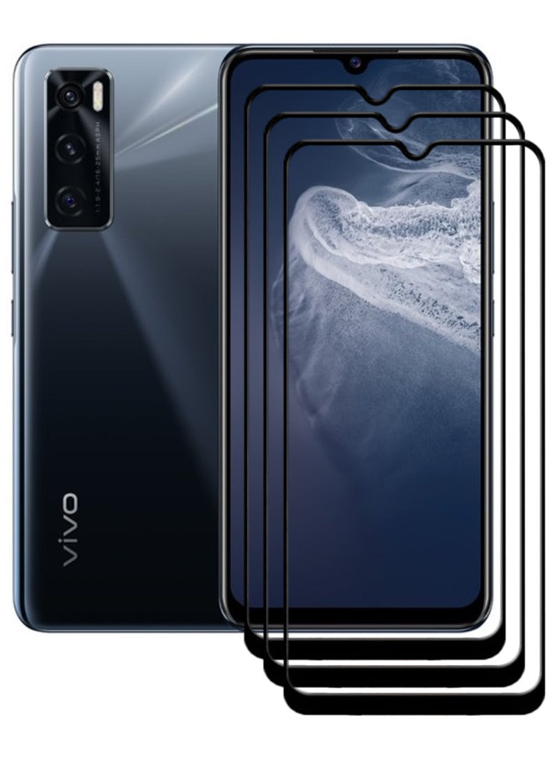 ACLIX 3 Pieces Antistatic ESD Dustproof Premium Quality High Definition Tempered Glass Screen Protector Designed For vivo V20 SE - Image 1