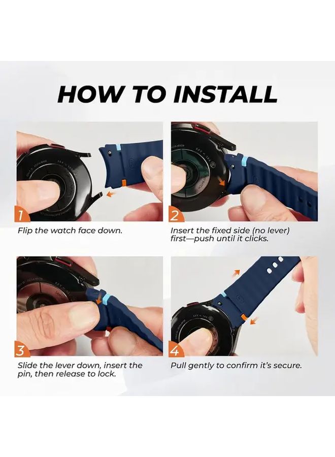 Silicone Sports Band Compatible Samsung Galaxy 7 6 5 4 FE, Milktea Purple Starlight Color Versions - Image 5