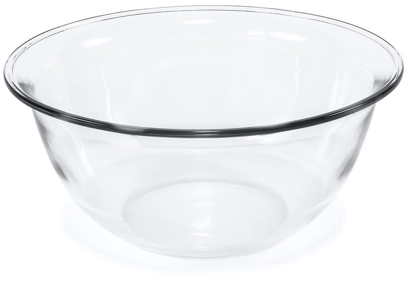 Red Co. 10.5â€ Dia Round Clear Glass 3 Qt Mixing Prep and Serving Bowl, Large - Image 3