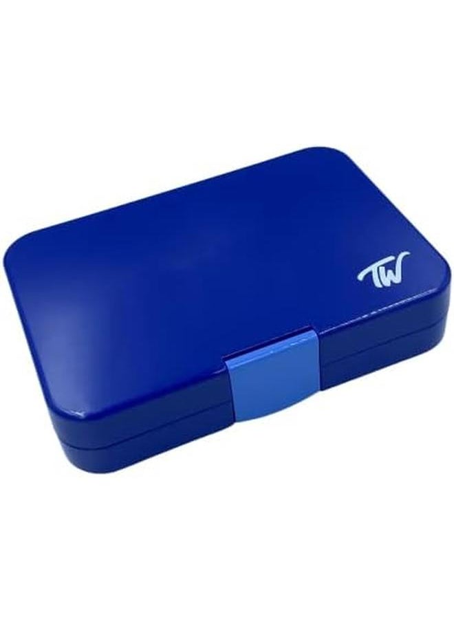 TINY WHEEL Blue Bento Box 4 Compartments With Clear Tray  - Image 2