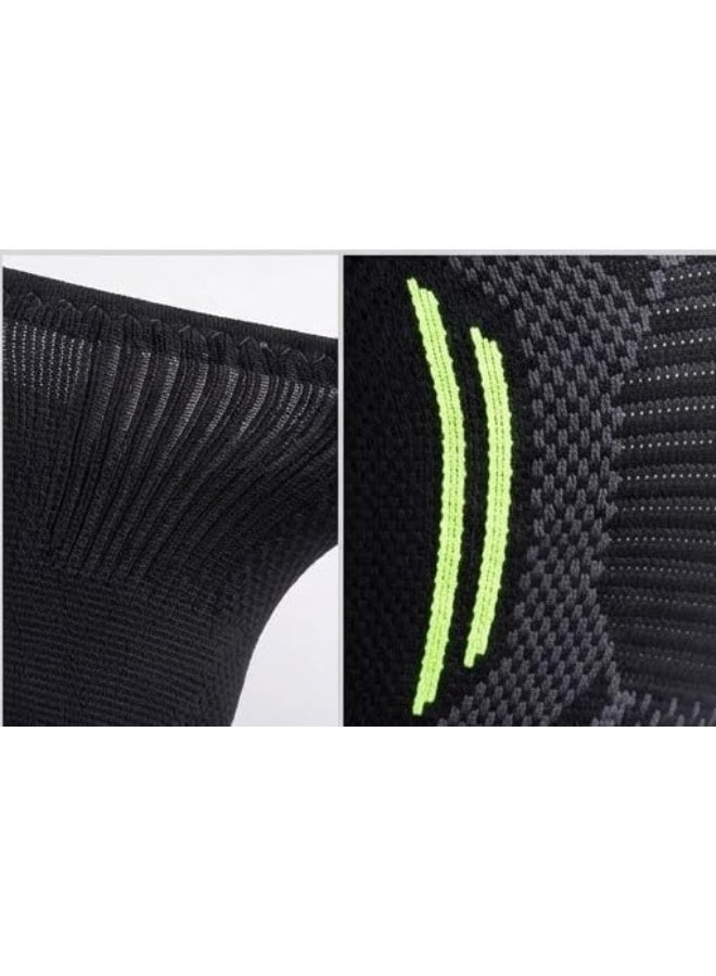 Sandberg Knee Cap for Men & Women | Bamboo Knee Compression Support Sleeve | Soft Padded Stretch Fabric Knees Support for Walking, Training, Sports & General Activities | Black | 1 Pair | Size 3XL - Image 2