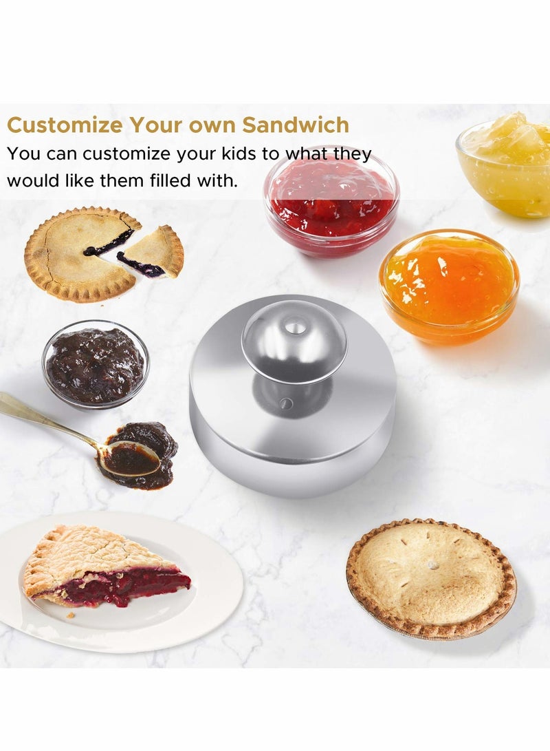 KASTWAVE Sandwich Cutter and Sealer, 3.54 Inch Stainless Steel Round Sandwich Cutter - Image 2