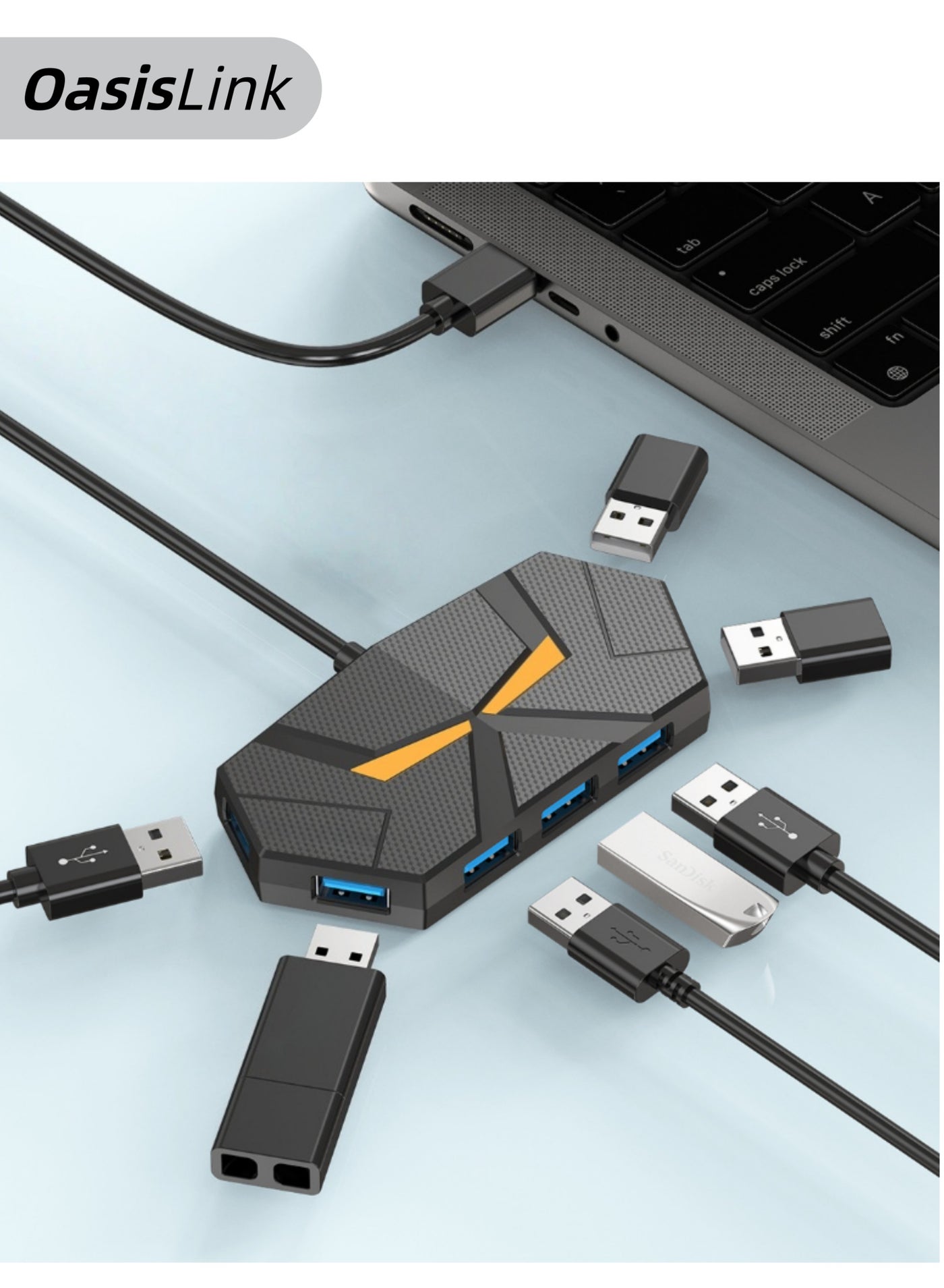 oasislink Oasislink high-speed Splitter 7 Ports 5 GBPS