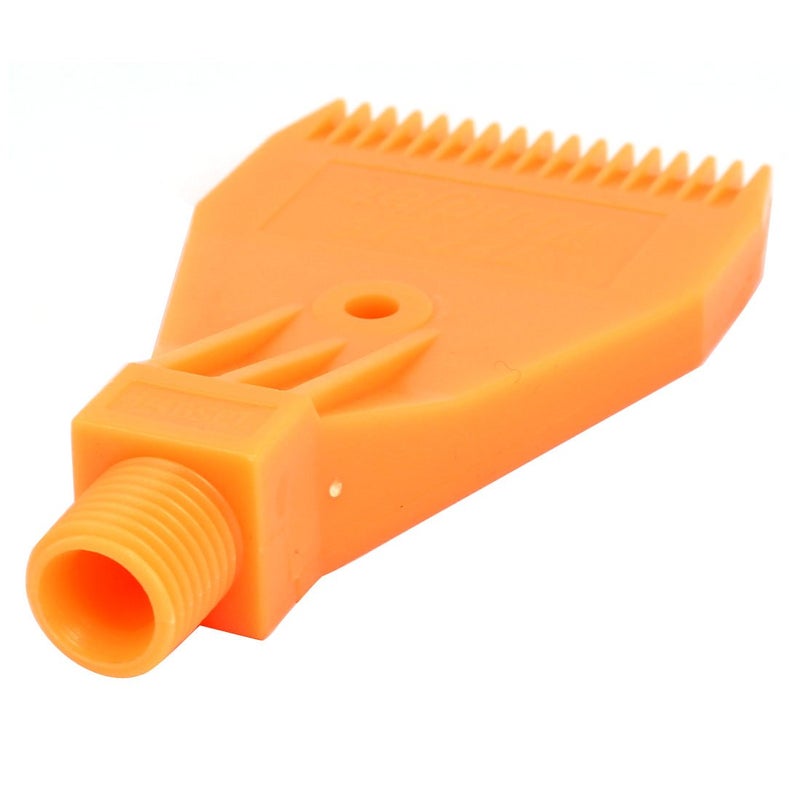 uxcell 1/4BSPT Male Thread ABS Single Hole Air Blow Off Flat Jet Nozzle Orange - Image 3