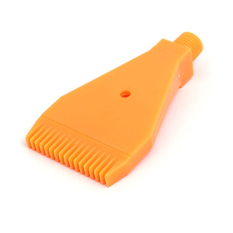 uxcell 1/4BSPT Male Thread ABS Single Hole Air Blow Off Flat Jet Nozzle Orange - Image 2