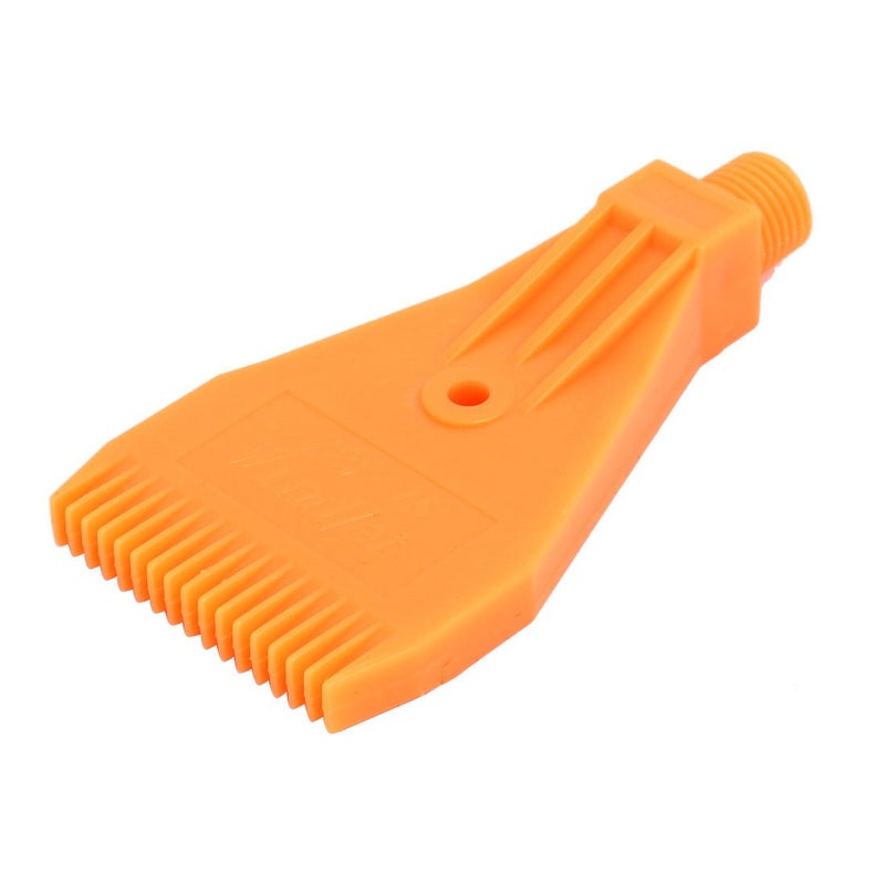 uxcell 1/4BSPT Male Thread ABS Single Hole Air Blow Off Flat Jet Nozzle Orange - Image 1
