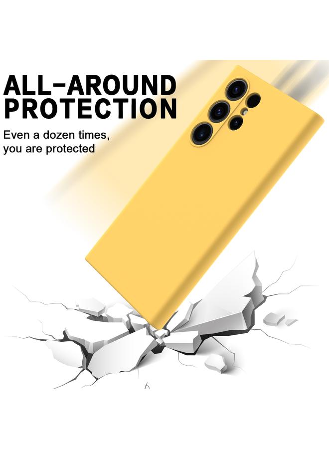 اس-توب جراب لهاتف Samsung Galaxy S24 Ultra 5G، جراب سيليكون سائل ملون - Image 3
