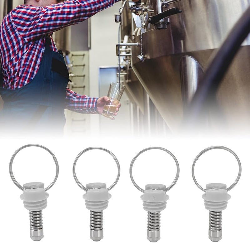 4Pcs Stainless Steel Keg Pressure Relief Valve Replacement for Homebrew Beer Kegerator - Image 4