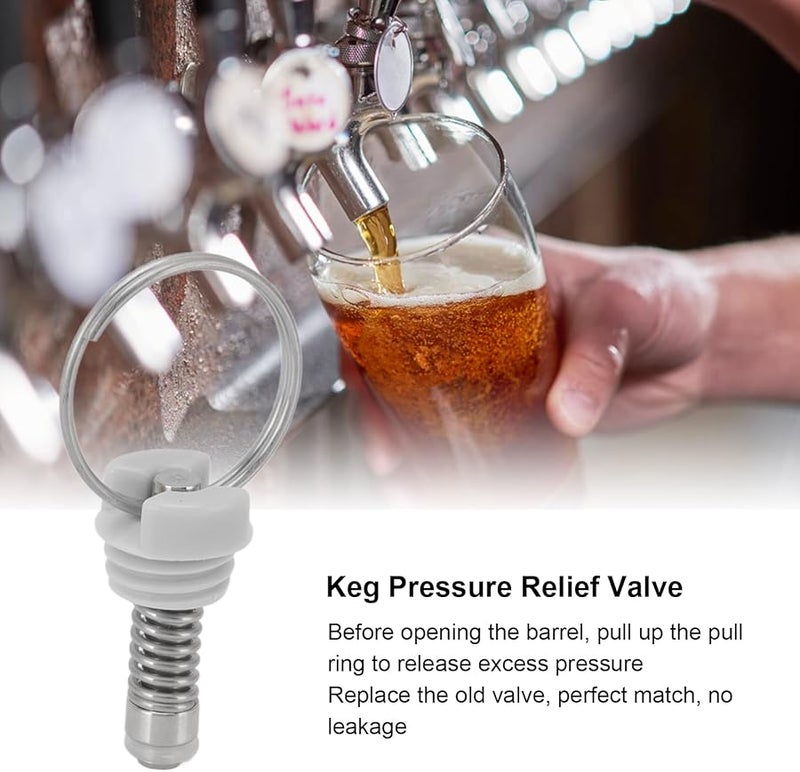 4Pcs Stainless Steel Keg Pressure Relief Valve Replacement for Homebrew Beer Kegerator - Image 3