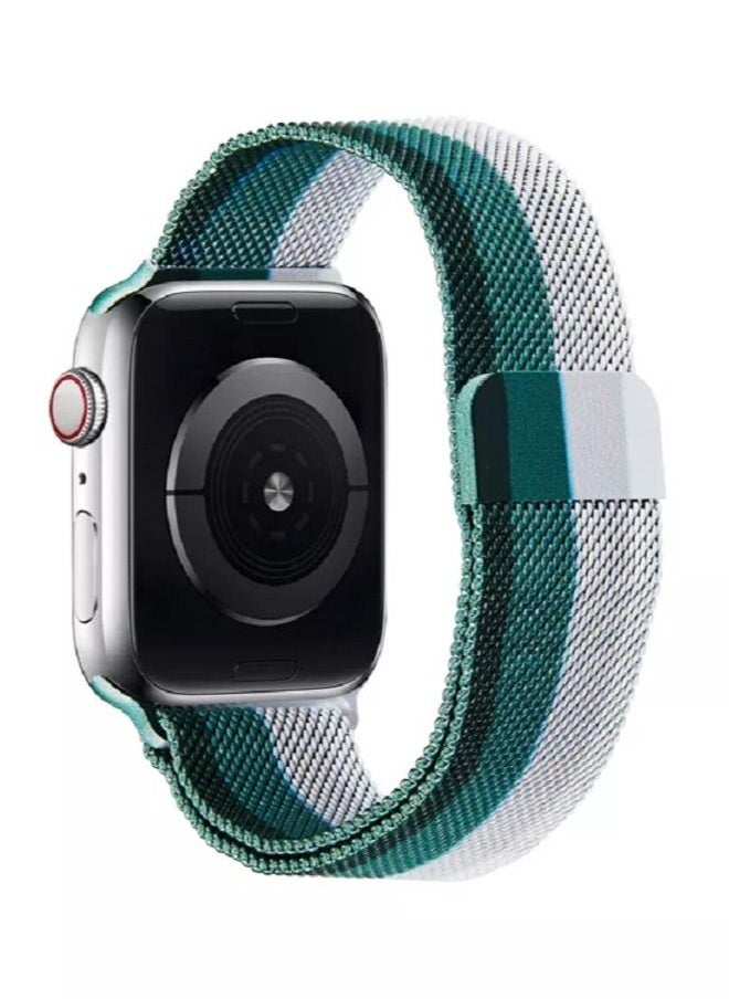 CATANES - 5Pack Apple Watch 45mm 44mm 42mm Milanese Mesh Stainless Steel Magnetic Closure Band Compatible with iWatch Series 7/SE/6/5/4/3/2/1 - Image 1