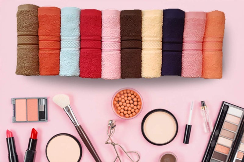 KSC Shop KSC Shop Luxury Pack of Cotton Pieces Face Towel Hanky 500 GSM Ultra Soft Extra Absorbent Coffee Navy Blue Red Baby Pink Brown Sky Blue Rose Pink Peach Rust Yellow - Image 3