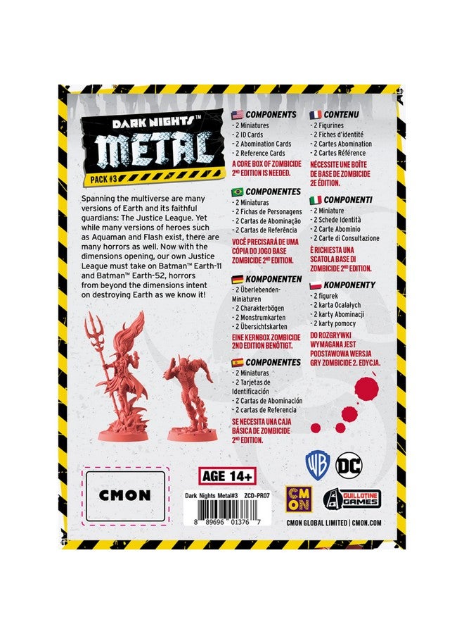 CMON Zombicide Dark Night Metal Pack #3 - Confront Interdimensional Horrors with The Justice League! Cooperative Strategy Board Game, Ages 14+, 1-6 Players, 60 Minute Playtime, Made by CMON - Image 3