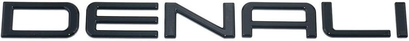 Aimoll Pair Set Front Door Right and Left Denali Emblem Nameplate 3D Badge Liftgate Sticker Replacement for 01-08 Denali Envoy Yukon (Gloss Black) - Image 4