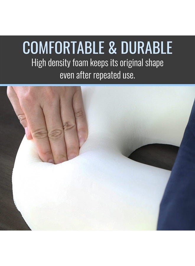 DMI Seat Cushion Donut Pillow and Chair Pillow for Tailbone Pain Relief, Hemorrhoids, Prostate, Pregnancy, Post Natal, Pressure Relief and Surgery, 16 x 13 x 3, Navy - Image 5