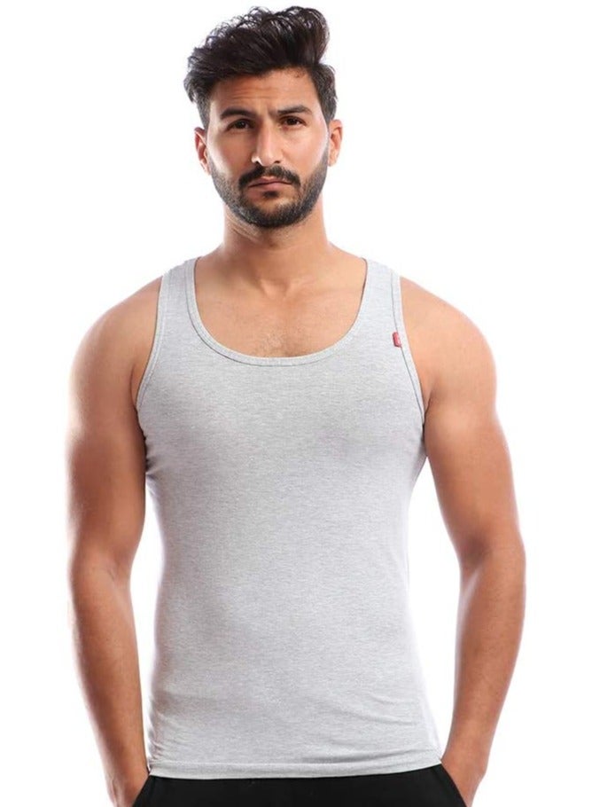 COTTONIL Stretch Sleeveless Undershirt Grey  - Image 1
