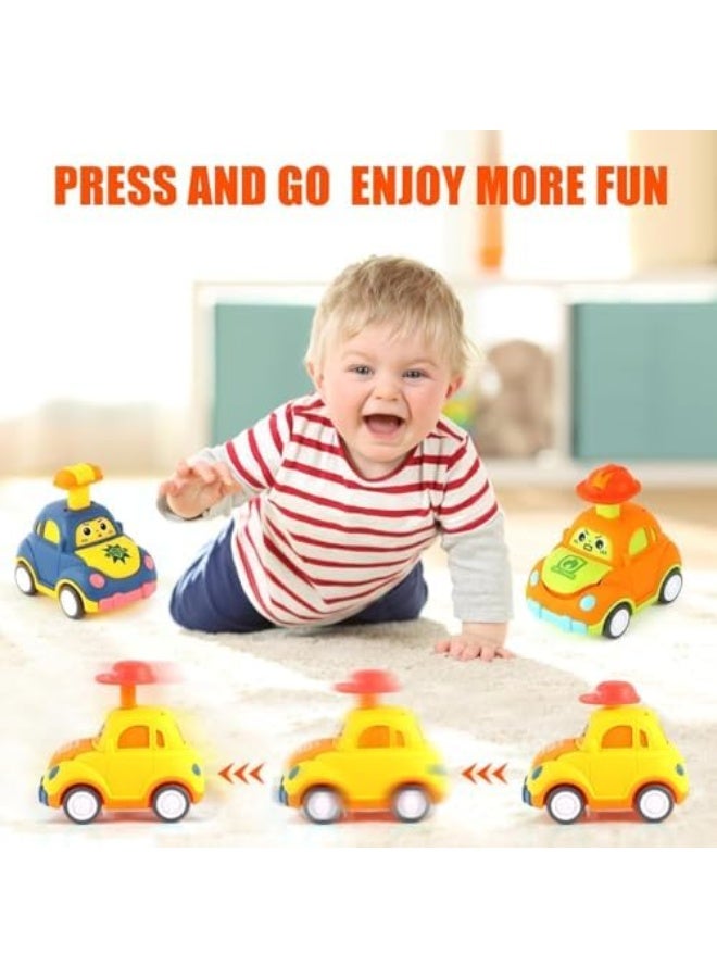 سيارات BOOM الدفع والذهاب للأطفال بعمر 1-3 سنوات، مجموعة سيارات حيوانات للأطفال، مركبات ناعمة وآمنة للأولاد والبنات، هدية عيد ميلاد للأطفال من 6-18 شهرًا، 1-2 سنوات. - Image 3