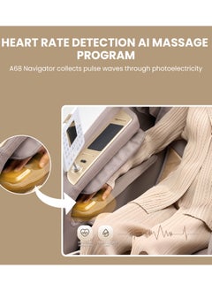 ROTAI Royal Majestic A68 Massage Chair with 3D Dual Movement, AI Smart Massage, 22 Auto Programs, Hot Compress, Foot Roller, Air Cooling, and Extra-Long SL Track  - Image 5