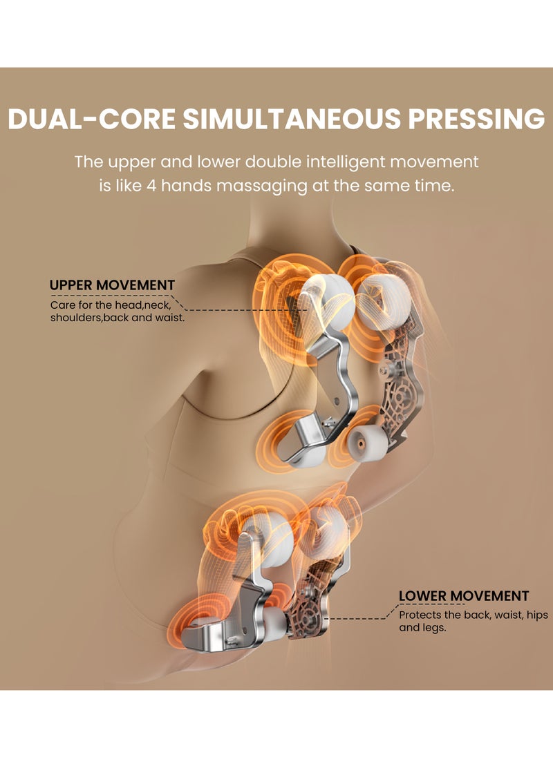 Royal Majestic A68 Massage Chair with 3D Dual Movement, AI Smart Massage, 22 Auto Programs, Hot Compress, Foot Roller, Air Cooling, and Extra-Long SL Track - pzsku/ZAA7C93B2D354B08F4F4AZ/45/_/1738751228/05ac68bc-61af-4364-af21-26f54b7cf70f
