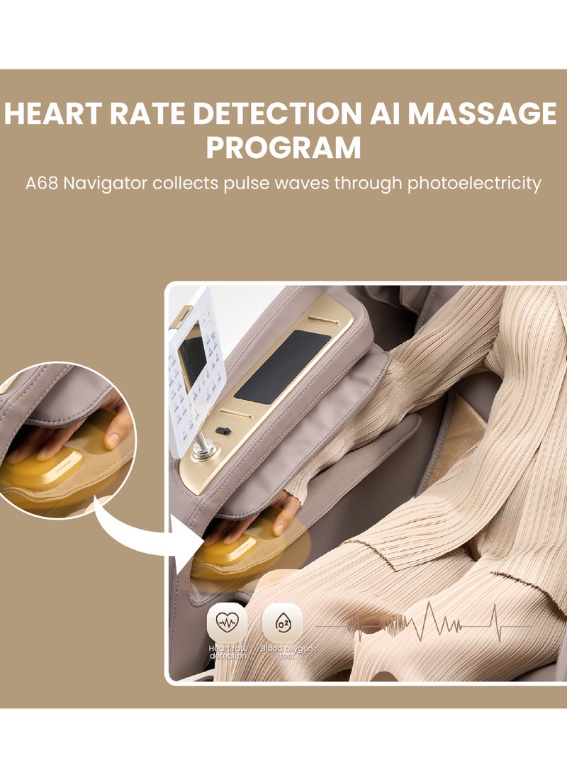 Royal Majestic A68 Massage Chair with 3D Dual Movement, AI Smart Massage, 22 Auto Programs, Hot Compress, Foot Roller, Air Cooling, and Extra-Long SL Track - pzsku/ZAA7C93B2D354B08F4F4AZ/45/_/1738751259/64c9c488-3789-4d96-8696-3d30868d2eef