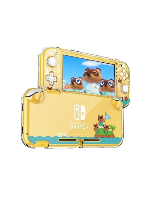 Compatible with Nintendo Switch Lite Case,Rigid PC Transparent Split Shock Resistant Hard Case with Scratch Resistant Design Suitable for Animal Crossing Design Host Case Personalized Protective Case