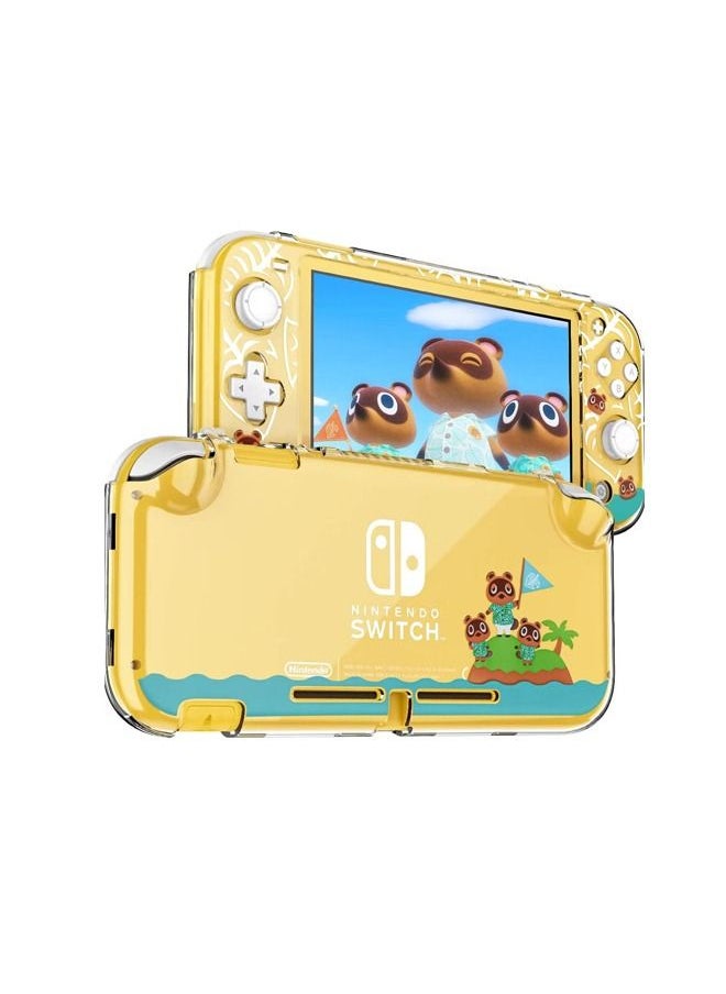Generic - Compatible with Nintendo Switch Lite Case,Rigid PC Transparent Split Shock Resistant Hard Case with Scratch Resistant Design Suitable for Animal Crossing Design Host Case Personalized Protective Case - Image 1