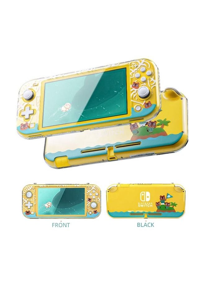 Generic - Compatible with Nintendo Switch Lite Case,Rigid PC Transparent Split Shock Resistant Hard Case with Scratch Resistant Design Suitable for Animal Crossing Design Host Case Personalized Protective Case - Image 1