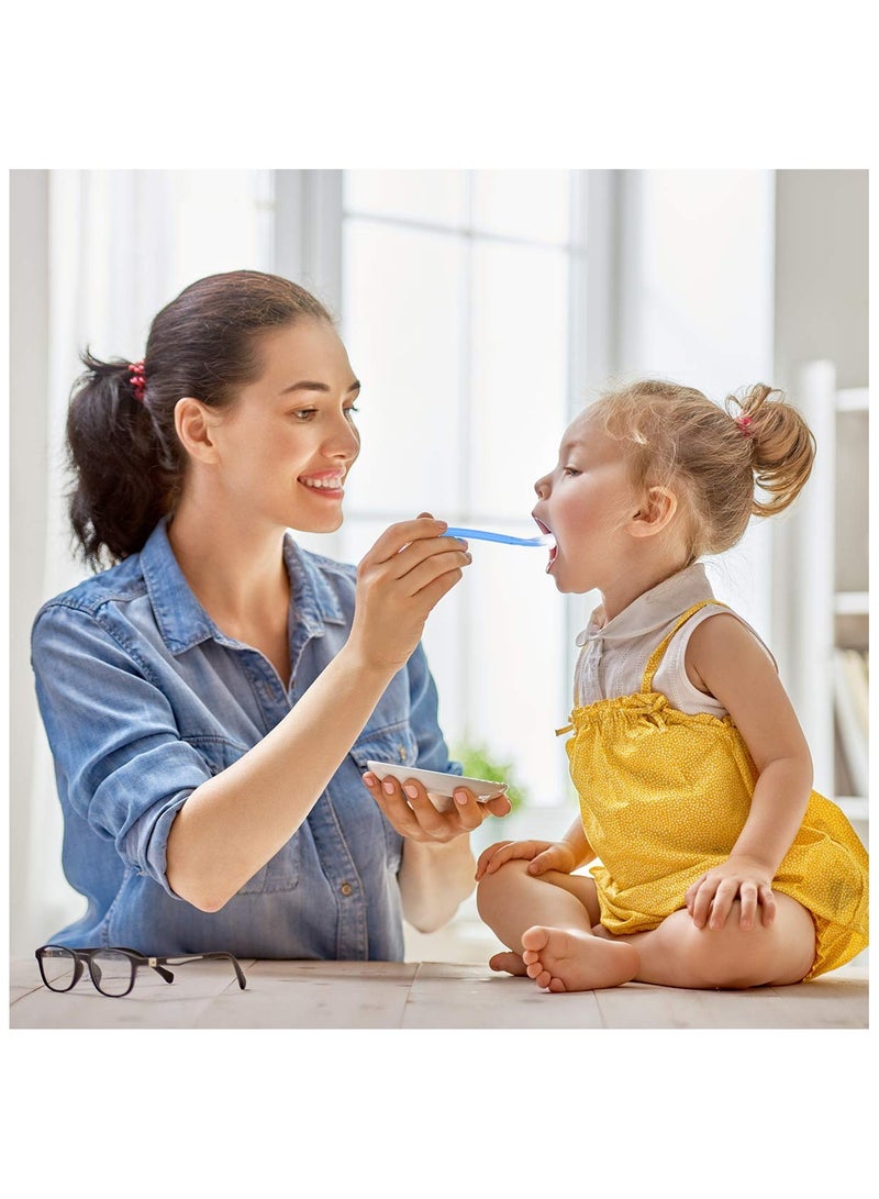 Winner 4Pcs Silicone Spoons Ergonomic Design For Easy For Teething Relief Random Colors For Learning To Self Feed - Image 2