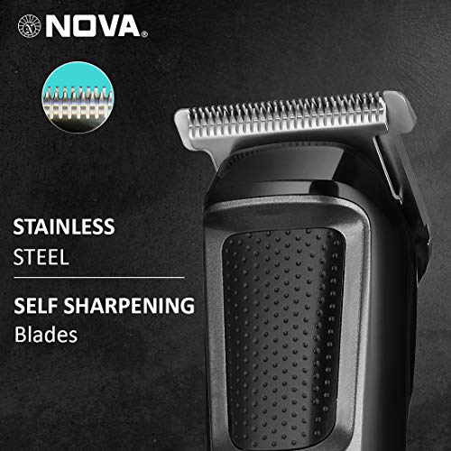 Nova NHT 1076 Cordless: 30 Minutes Runtime Trimmer for Men (Black) - Image 4