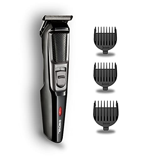 Nova NHT 1076 Cordless: 30 Minutes Runtime Trimmer for Men (Black) - Image 1
