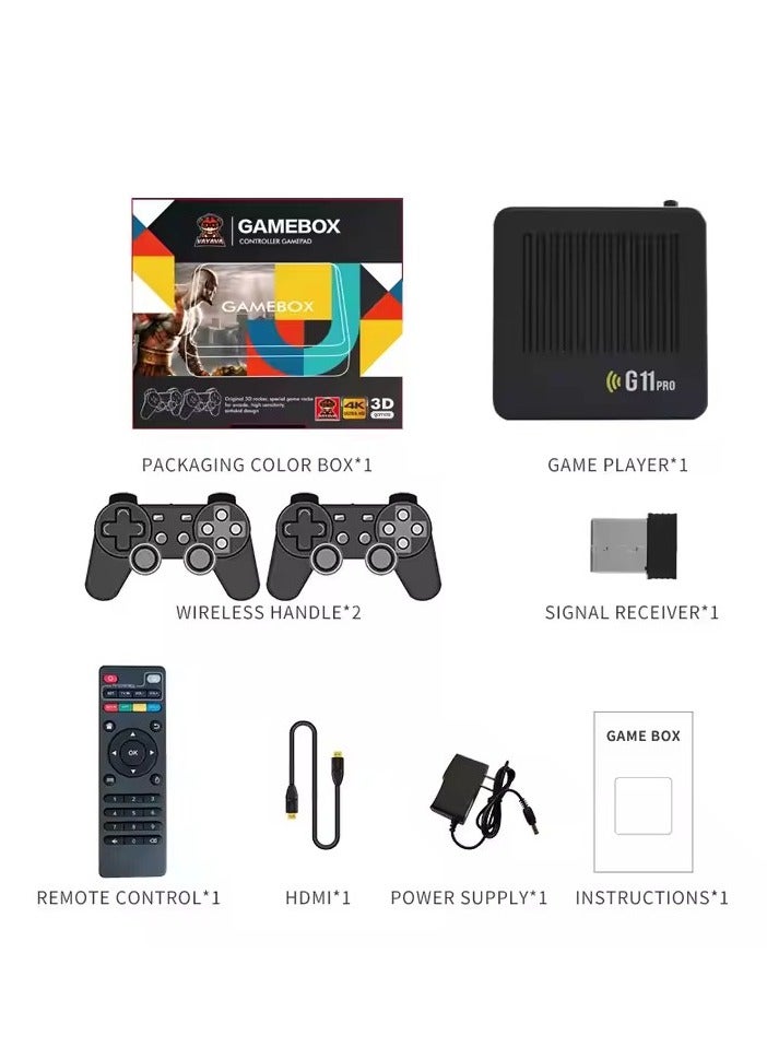 BlueFire G11 PRO TV Video Game Console – Plug & Play 4K HD Retro Gaming Box with 15,000+ Built-in Games, 64GB Storage, Dual Wireless Controllers, HDMI Output for Kids & Adults – Ultimate Home Arcade Experience - Image 2