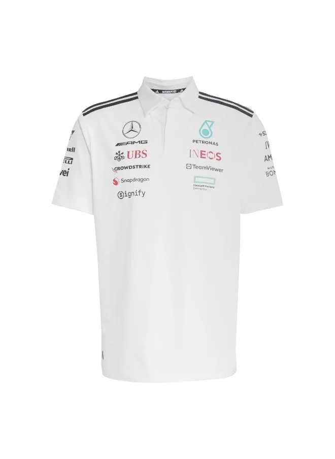 اديداس Adidas Mer Tm Polo Wm White Motorsport Polo Shirts For Men Xs