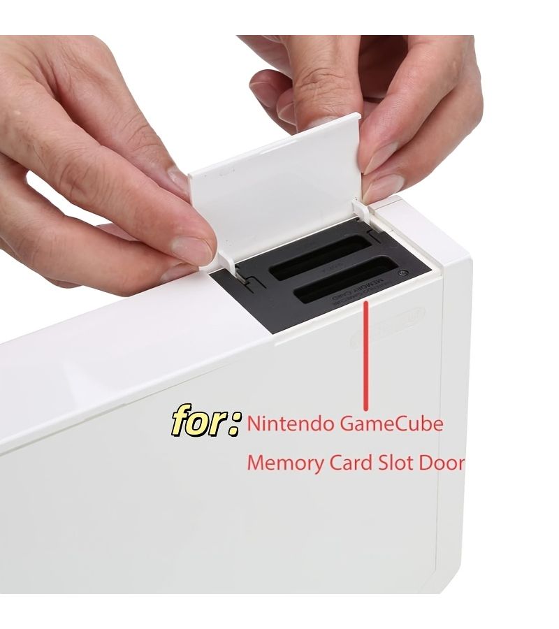 بطاقة استبدال منفذ استضافة WII السوداء، غطاء بطارية ثلاثي في واحد للباب. - Image 4