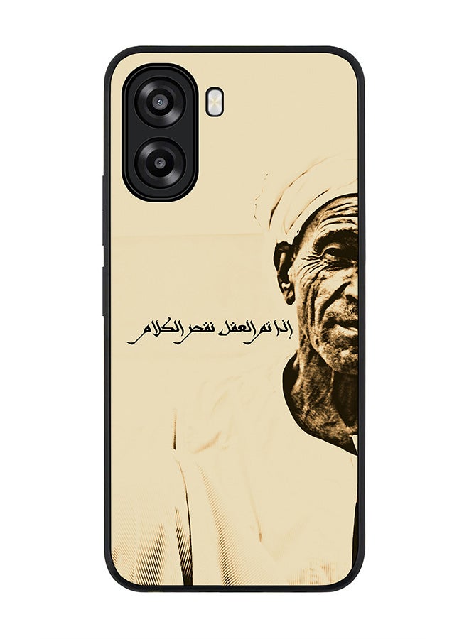 Stylizedd For Oppo A6x 5G / A6x 4G Case,Slim fit Camera Protection, Shockproof Thin Phone cover  - Speak Wisely - Image 1