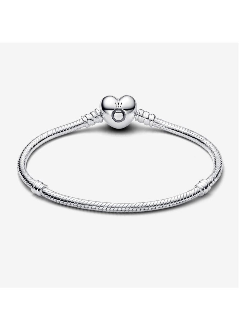 Pan Home Silver bracelet non adjustable size 18cm bracelet with gift box - Image 2