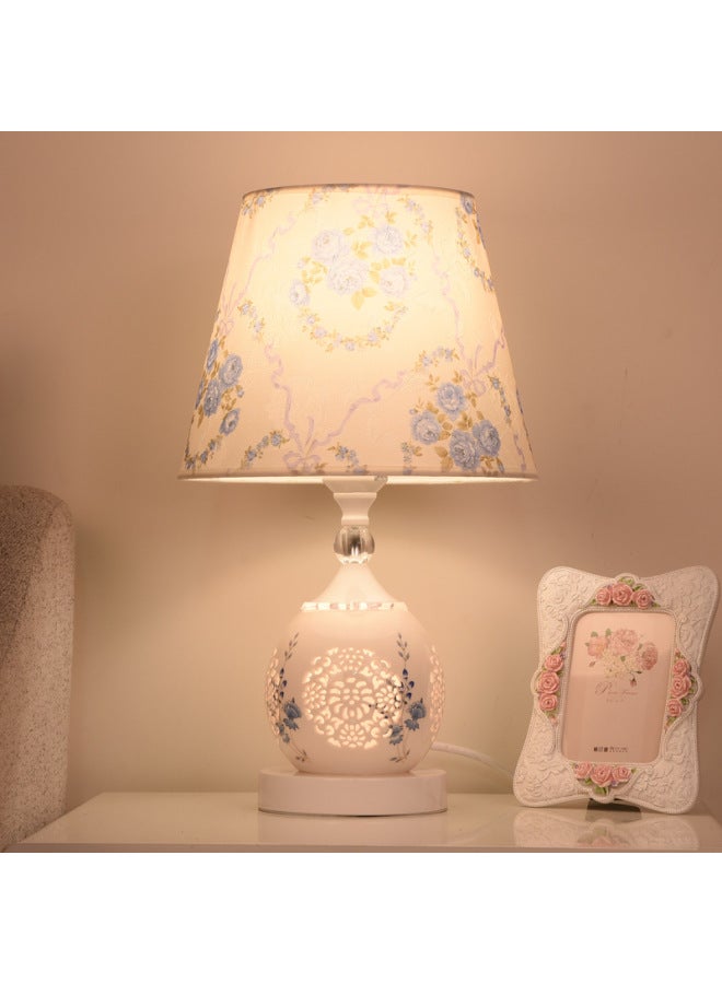 European-style Ceramic Table Lamp Modern Simple Bedroom Bedside Lamp Nursing Living Room Study Personality Creative Romantic Light Adjustable