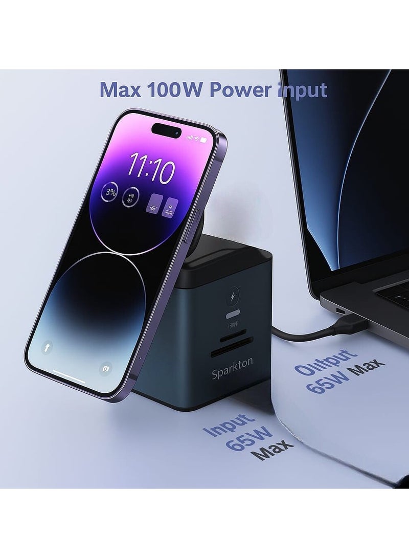 Sparkton 9 in 1 Docking Station with MagSafe Wireless Charging Hub  Multiport USB C Dock for iPhone MacBook and More