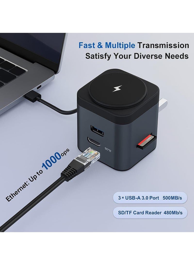 Sparkton 9 in 1 Docking Station with MagSafe Wireless Charging Hub  Multiport USB C Dock for iPhone MacBook and More.  - Image 2