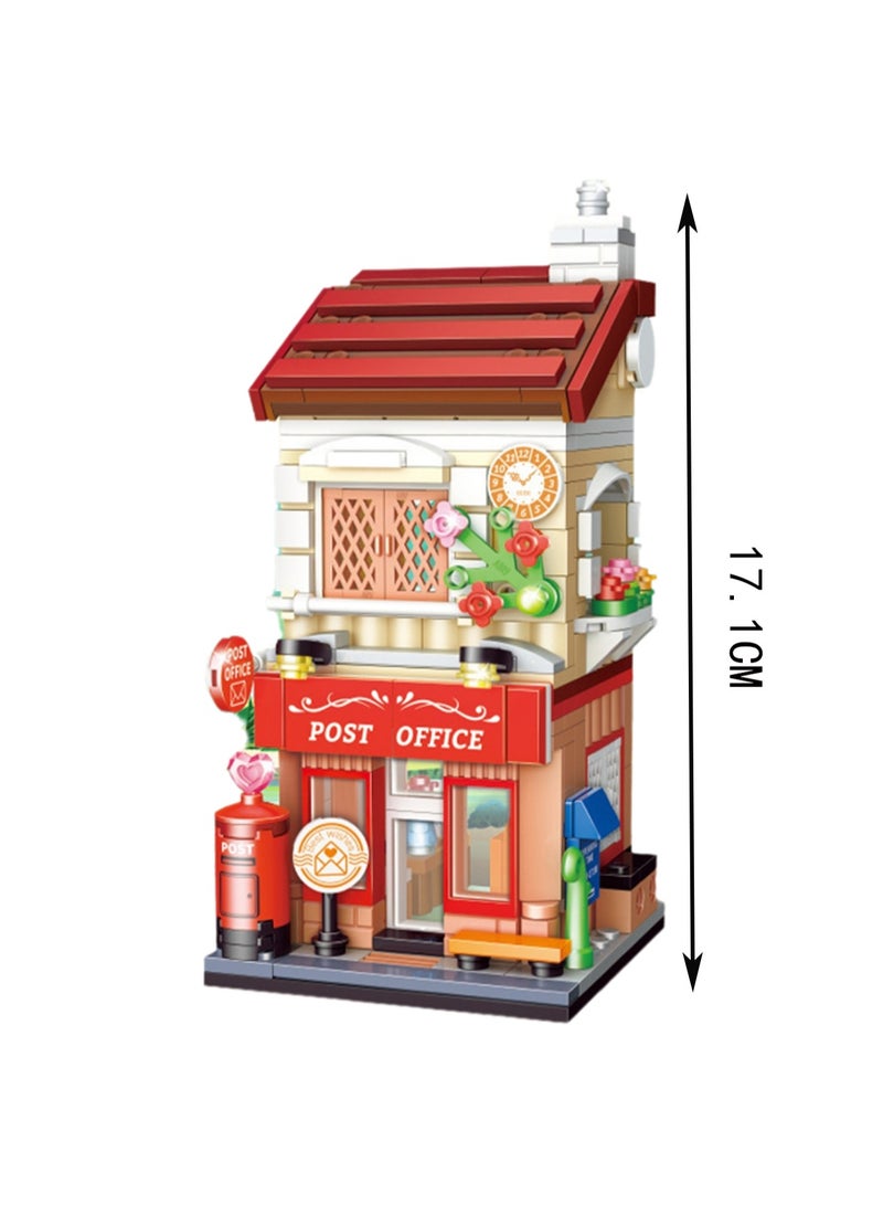 Xin Nian Post Office 271pcs, Street View House Set Building Block Toys, Educational Assembly Model Gift For Children - Image 2