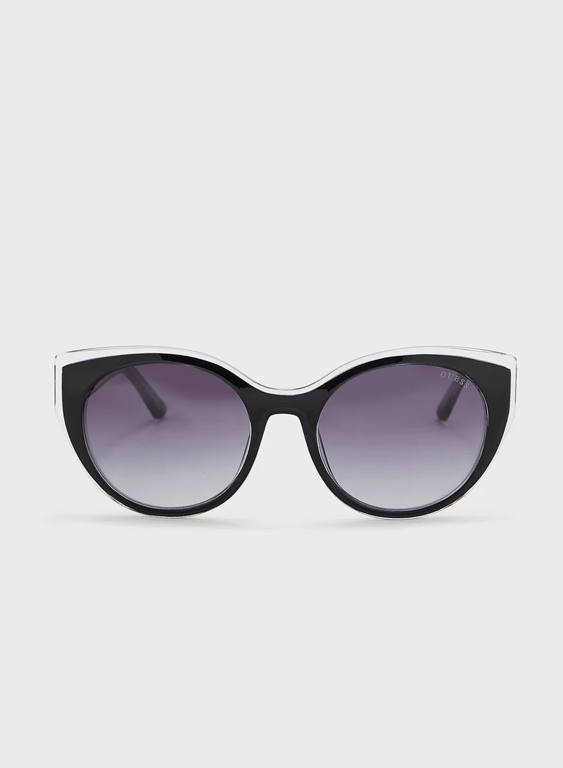 GUESS Mirrored Round Sunglasses