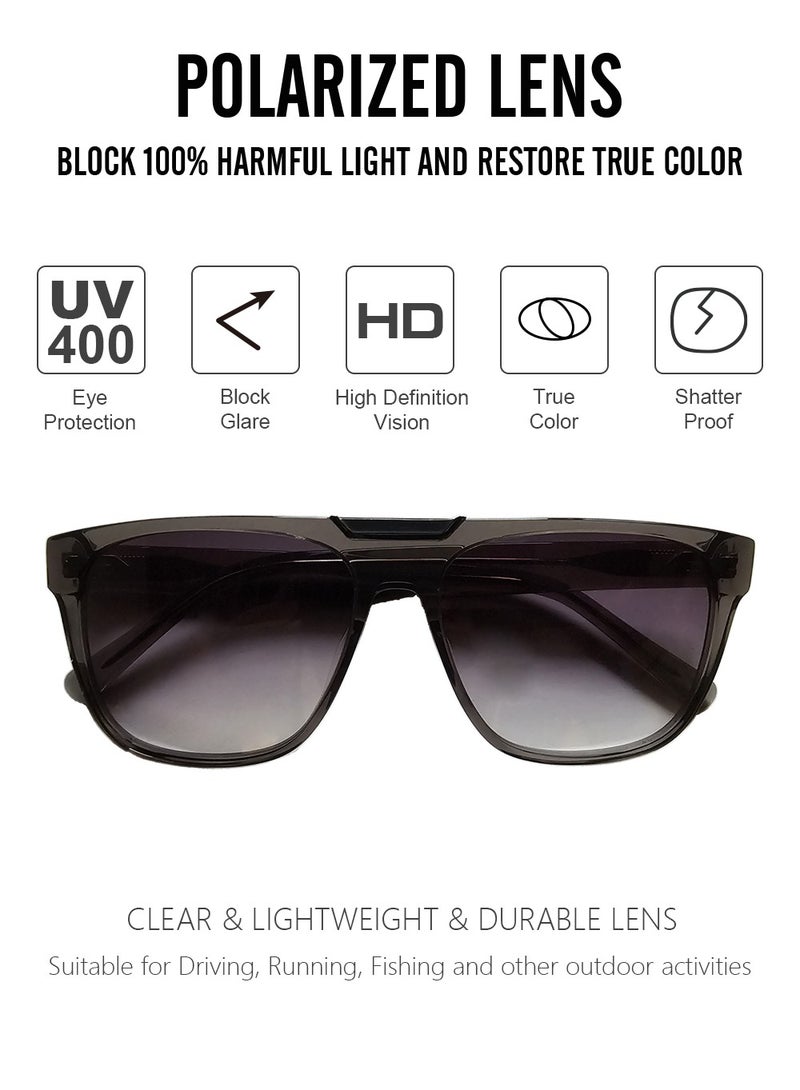 DLS Sunglasses for men and women - Aviator Acetate Frame with UV protacted lenses multipurpose use (MS7010-C4) - Image 2