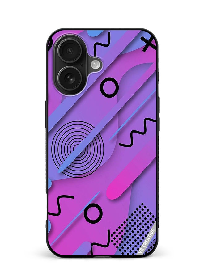 VR CREATIVE Protective Case Cover For Apple iPhone 16 Layers With Xo Design Multicolour