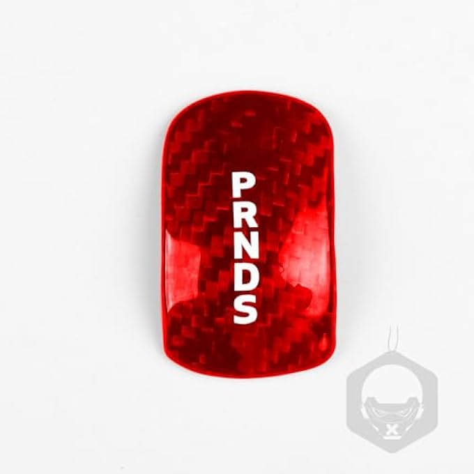 ريحني غطاء رأس ناقل الحركة الأسود متوافق مع فورد موستانج 2014 2015 2016 2017 2018 من ألياف الكربون الصلبة الأحمر - Image 3