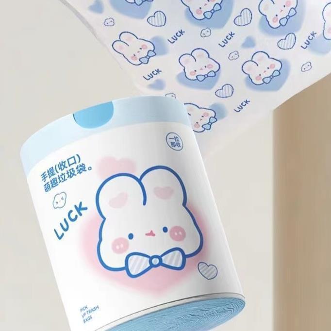 Garbage Bag Thickened Large Roll Kitchen Dormitory Household Large Drawstring Solid Portable Plastic Bag Factory - Image 4