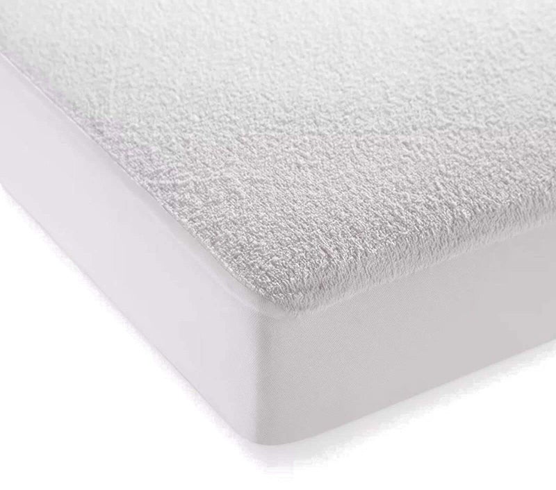 Mattress Protector - 100% Waterproof Mattress Cover Queen Size Bed 78x66 Inches_with 8 Inch Drop Gray - Waterproof Terry Cotton Breathable n Kids Urine Protection (Queen_78x66, Gray)  - Image 1