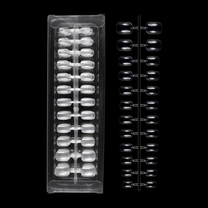 240Pcs Small Short Nail Tips for Children Nail Practice Nail Polish Display - Image 1