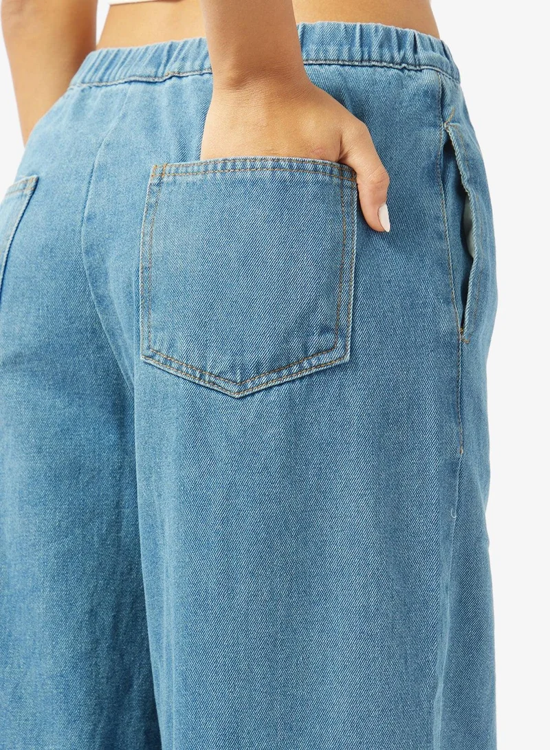 Ginger  Mid Rise Straight Fit Pullon Jeans for Women | Best Price UAE